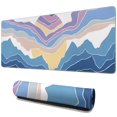 thumbnail image 1 of Japanese Wave XL Gaming Mouse Pad - Non-Slip Rubber Base, Stitched Edges for Extended Durability, Large Gaming Surface, 31.5 X 11.8 Inch, 1 of 7