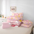 thumbnail image 6 of Manfei Pink Axolotl 7-Piece King Bedding,Aquatic Amphibian Print King Bed in a Bag,Pink Reversible, 6 of 7