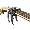 thumbnail image 5 of Nordic Essentials Guitar Capo 2-Pack for Acoustic Guitar, Ukulele, Banjo, Mandolin, Bass - Black & Silver, 5 of 10