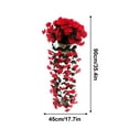 thumbnail image 2 of Panel de valla con plantas artificiales de araña | Pantalla de privacidad de flores de seda para decoración de jardín, pared y balcón | Setos y separadores de ambientes para interiores y exteriores, 2 of 5