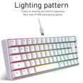 thumbnail image 3 of Teclado Mecánico Para Juegos, Teclado Con Cable Retroiluminado RGB De 68 Teclas Con Cable Desmontable, Anti Fantasma, Teclado Mecánico Resistente A Derrames Para PC, 3 of 7