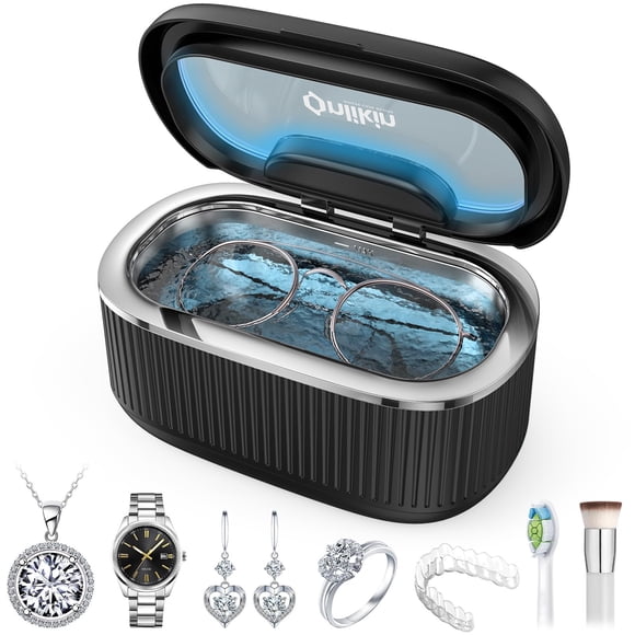 Limpiador ultrasónico de joyas Onlikin 35W 45 kHz, tanque de 600 ml