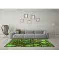 thumbnail image 3 of Ahgly Company Indoor Rectangle Abstract Green Modern Area Rugs, 3' x 5', 3 of 4
