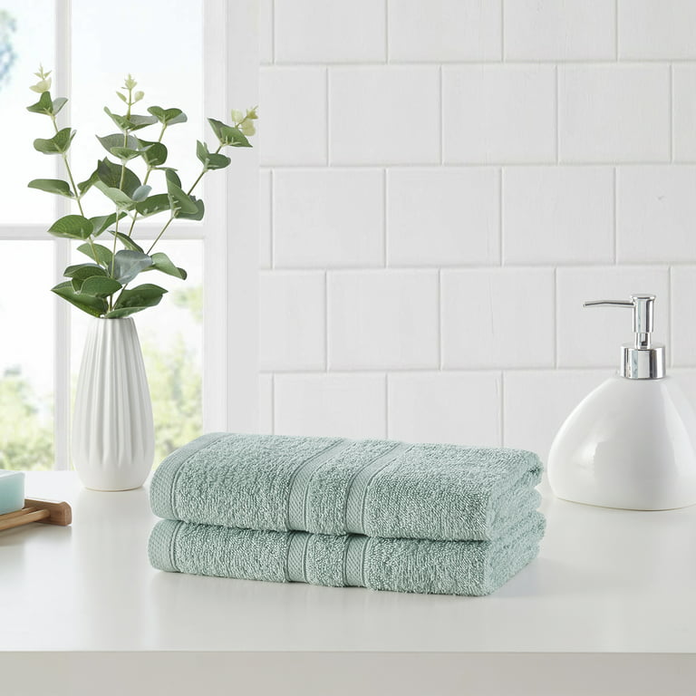 2pk Cotton Plain Woven Kitchen Towels Blue - Threshold™