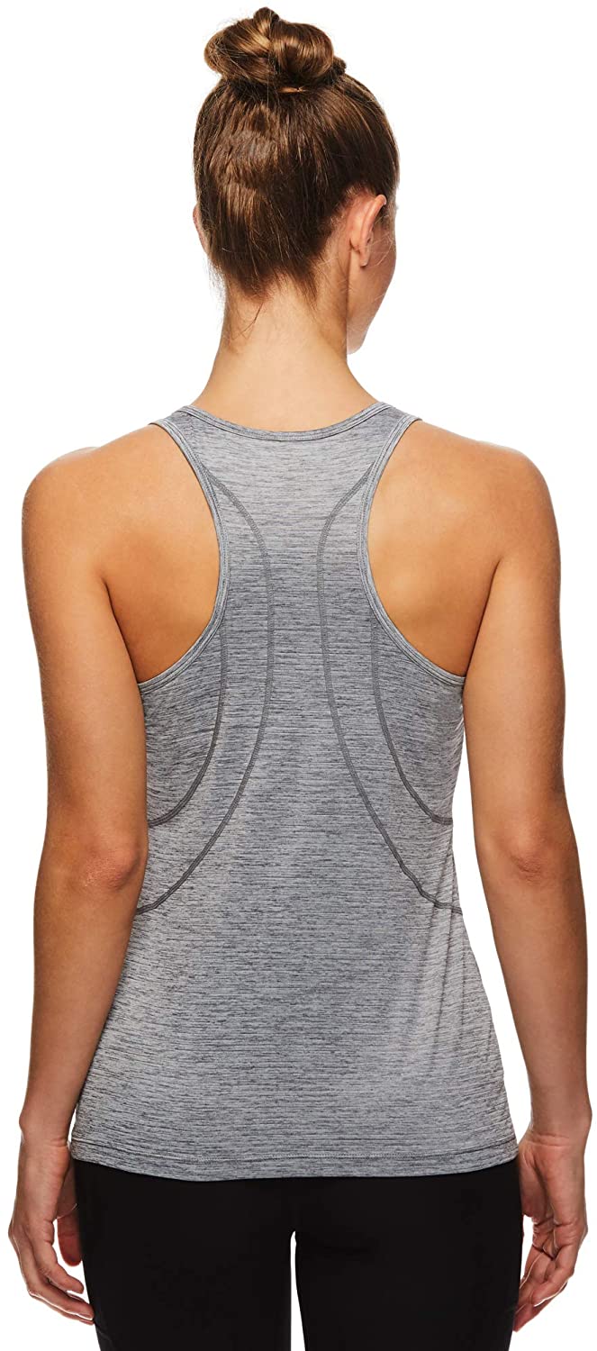 Reebok Womens Racerback Tank Top, Grey, Medium