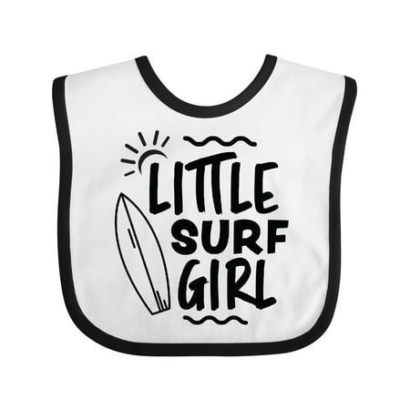 

Inktastic Little Surf Girl with Surfboard Gift Baby Girl Bib