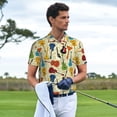 thumbnail image 3 of Balery Different Kind Of Guitars Camisa Polo de Hombre con Estampado, de Manga Corta y Tejido Medio, Camisa Tipo Golf Polo-XX-Large, 3 of 6