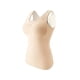 thumbnail image 1 of Jumpingount Ropa interior térmica acolchada de invierno para mujer, Top transpirable de mantenimiento del calor, chaleco informal de poliéster, Ropa interior Color de piel XXL, 1 of 6