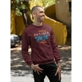 thumbnail image 2 of Oktoberfest Blue Lettering Sweatshirt Men -Image by Shutterstock, Male 4X-Large, 2 of 4