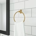 thumbnail image 3 of Design House Millbridge Wall Mounted Bathroom Towel Ring, Polished Brass, 3 of 12