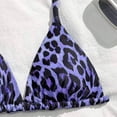 thumbnail image 5 of Nwiuh Girl's 3 Piece Bikini Sets Floral Halter Triangle Bathing Suit with Cover Up (Blue, 8-9 Years), 5 of 6