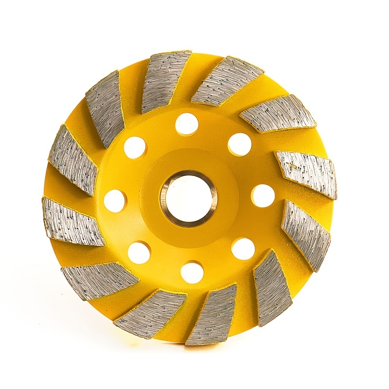 1pc 4.5inch Concrete Grinding Wheel 12Segment Heavy Duty Turbo Row