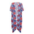 thumbnail image 2 of FKELYI July 4th USA Flag Star Print Kimono Coverups for Women Soft Beach Cover Up Half Sleeve Summer Cardigan Bikini Cover Ups Resort Wear Casual Cruise Outfits, 2 of 6