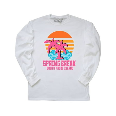 South Island Shirt - Spring Break on South Padre Island with Palm Trees Long Sleeve T-Shirt