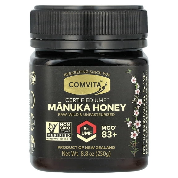 Raw Manuka Honey, Certified UMF 5  (MGO 83 ), 8.8 oz (250 g), Comvita
