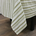 thumbnail image 3 of Fabstyles  Broadway Stripe Cotton Tablecloth Grey 60x108, 3 of 5