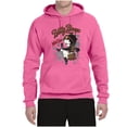 thumbnail image 2 of Wild Bobby, Biker Betty Boop Wild One MC Motorcycle Betty Boop Unisex Hoodie Sweatshirt, Neon Pink, Small, 2 of 5