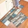 thumbnail image 5 of YIMEIS Christmas Wood Planks Fall Kitchen Mats Set of 3,Xmas Winter Seasonal Farmhouse Home Seasonal Decorations Rugs for Floor - 16''*24'' and 20''*30'' and 17''*47'' in, 5 of 10