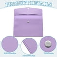 thumbnail image 3 of Uxcell PU Soft Leather A4 File Folder, Document Holder Waterproof Envelope Folder Case with Snap Closure Purple, 3 of 7