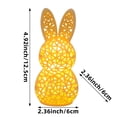 thumbnail image 3 of Easter Bunny Light, Easter Decorations for the Home, Easter Bunny Bedside Table Lamp, Hollow Rabbits Table lamp for Bedroom Living Room Home Decor Office Parties Patio Events, 3 of 6