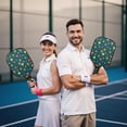 thumbnail image 6 of Pickleball Paddles Set,Pioneer Flower Floral Print Pattern Fiberglass Surface Pickleball Racket Set with 2 Indoor Outdoor Pickleball Balls and Pickleball Bag,Pickle-ball Equipment, 6 of 6