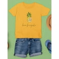 thumbnail image 3 of Buon Ferragosto Pineapple Doodle T-Shirt Juniors -Image by Shutterstock,  x-Small, 3 of 4