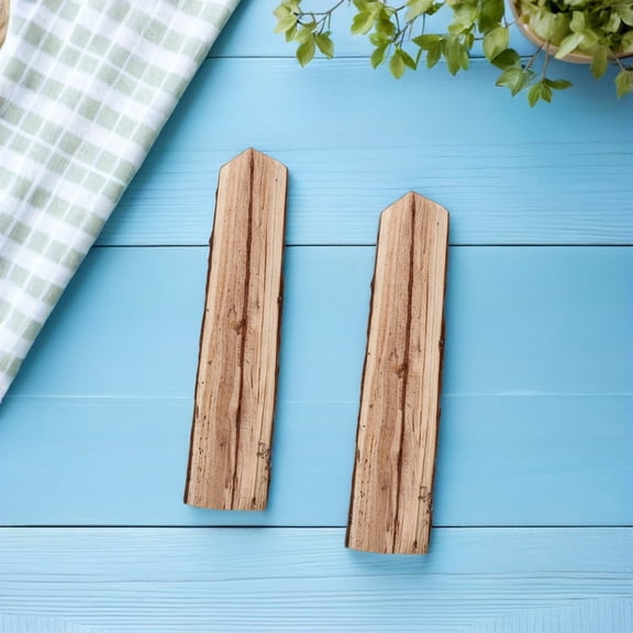 ETHZZLE 5Pcs Rustic Wooden Firewood Logs for Fireplace and Outdoor Fire Pit Decoration