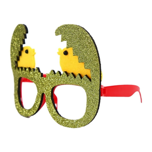 Shiny Chick Hatch Easter Party Glasses, Paper Glasses Easter Bunny Ears Funny Glasses for Kids Party Favors Easter Basket Stuffers Decorations Supplies