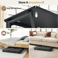 thumbnail image 5 of Homy Casa Black Folding Writing Desk, 31in Compact Computer Table for Home Office or Study, Black, 5 of 10