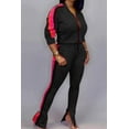 thumbnail image 3 of Jogging Set w/Stripes for Women Zip Ankle, 3 of 4