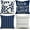 Navy Blue, variant on Throw Pillow Covers 20x20 Inch, Pillow Covers 20x20,Squar Pillow Covers Set of 4 Boho Modern Farmhouse Neutral Decorative Pillowcases Linen Cushion Case for Couch, Bed, Home Decor