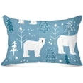 thumbnail image 3 of GZHJMY Polar Bear Queen Pillowcase Super Soft Cozy Plush Pillow Case with Zipper for Sofa Bed Couch, 20 x 30 Inch, 3 of 7