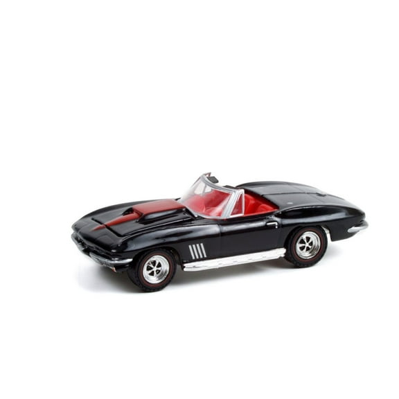 1967 Chevy Corvette (Lot #1367), Black - Greenlight 37240/48 - 1/64 scale Diecast Model Toy Car