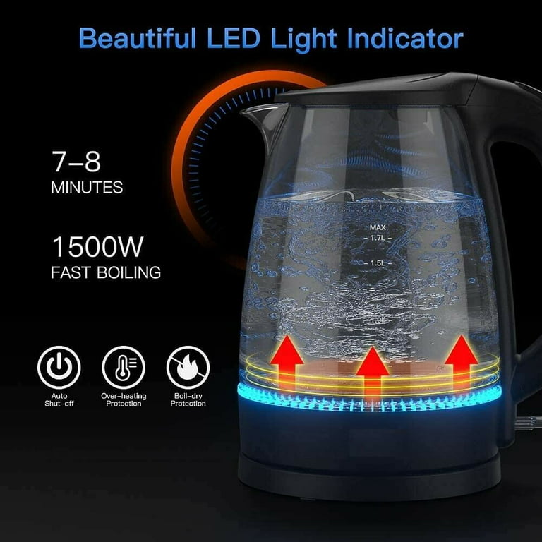 Electric Kettle Fast Hot boiling Stainless Water Kettle Teapot Intelligent  Temperature Control Anti-Overheat 0.5L Household