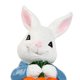 thumbnail image 2 of Easter Ornament Resin Rabbit Statue Adorable Figura Conejito (2pcs) Blanco, 2 of 6