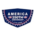 thumbnail image 6 of America 250th Anniversary Patriotic Shaped Banner, Polyester 1776-2026 Star/Rectangle/Oval/Pennant Wall Hanging Decor, 4th of July Independence Day Home Porch Party Decoration, 6 of 6