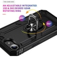 thumbnail image 6 of Protective Phone shell Compatible with iPhone 16E Case, Military Grade Drop Protection Cover 360 Shockproof Heavy Duty Hard Bumper Rugged Mobile Phone Cases with Kickstand for iPhone 16E 2025 Case, 6 of 7