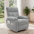 thumbnail image 6 of INNOVAR Recliner Sofa for Adults, Zero Gravity Reclining Chair, Oversized Electric Recliners Elderly Rocker Chair W/Storage Pockets for Home Living Room,Corduroy,Grey, 6 of 14