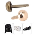 thumbnail image 3 of Mini Rivets, 200pcs Mini Brads 8mm Round Head DIY Handcraft Electroplating Process Light Gold Bronze Brass Fasteners, 3 of 8