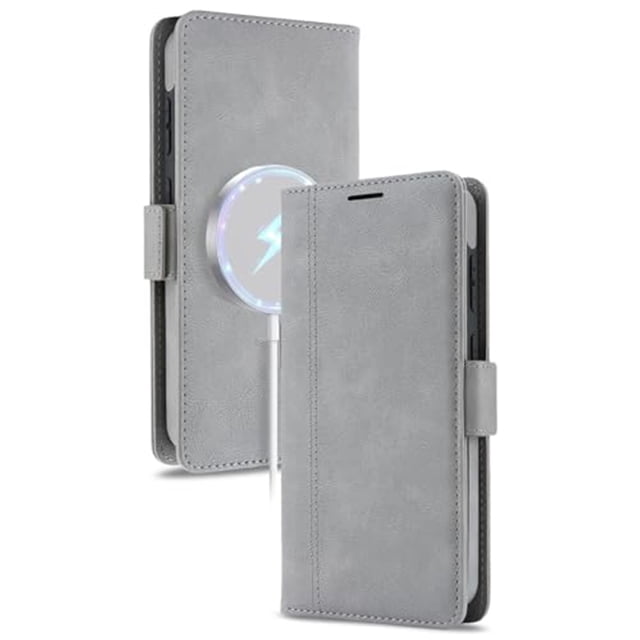 Case For Samsung Galaxy S26 Ultra/S26 Plus/S26, PU Leather Shell With Wireless Charging Non-Slip Stand Cover