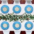 thumbnail image 6 of GZHJMY Blue Christmas Snowflake Placemats 4Pcs,Holidays PVC Weave Place Mats Table Mats Non-Slip Easy to Clean for Home Kitchen BBQ Party Table Decor,15.4", 6 of 6