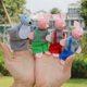thumbnail image 3 of The Three Little Pigs And The Wolf Finger Puppet Story Toy, Toddler Children's Story Theater Doll (t, 3 of 5