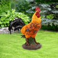 thumbnail image 3 of Estatua de jardín de simulación, artesanía de esculturas de polluelo, s de animales , resina artística para estantería interior al aire Gallo pequeño Soledad estatua de pollito, 3 of 8