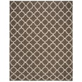 thumbnail image 2 of Safavieh Dhurries Brad Geometric Area Rug, Brown/Ivory, 9' x 12', 2 of 8