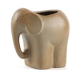 thumbnail image 2 of Elephant Design Ceramic Flower Pot with Drainage Hole for Small Plants Desktop Decoration Planter for Green Plants Stoneware Container Breathable Potting for Home Office Shelf Display, 2 of 6