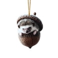 thumbnail image 6 of 5PCS 3D Forest Animal Acorn Ornaments, Woodland Christmas Tree Decorations , Rustic Hanging Ornaments for Christmas Tree Wreath Garland Mantel Home Holiday Decor, 6 of 7