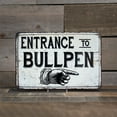 thumbnail image 4 of Entrance to Bullpen Vintage Look Chic 8 x 12 High Gloss Metal 208120020153, 4 of 7