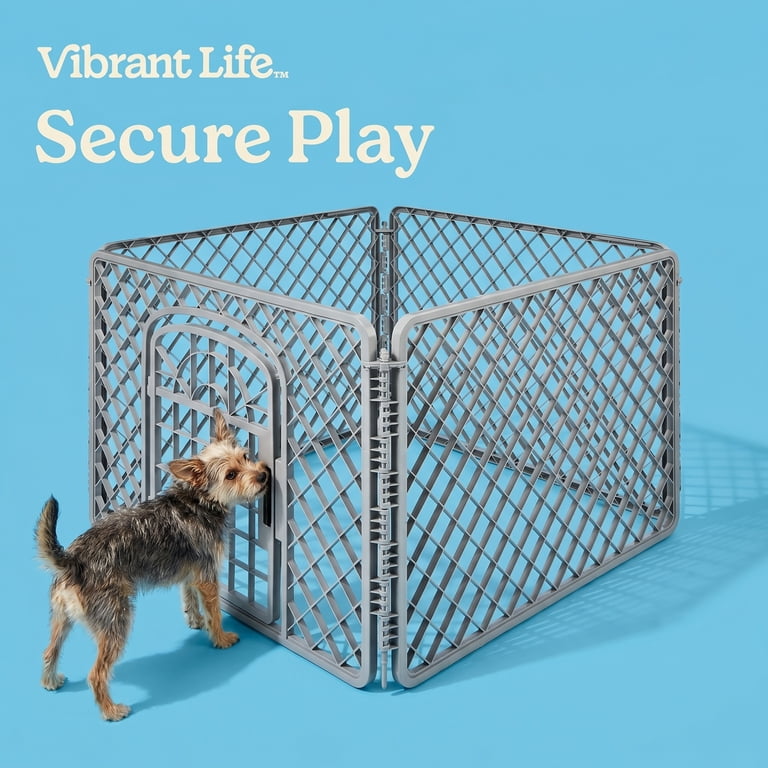 Vibrant Life 4-Panel Plastic Playpen, 24" Tall photo 2