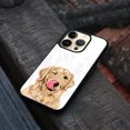 thumbnail image 4 of FINCIBO Soft Rubber Protector Cover Case for Apple iPhone 14 Pro Max 6.7" 2022, Winking Golden Retriever Dog, 4 of 5
