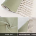 thumbnail image 6 of Sage Green Ombre Bathroom Rug 2'x3', Modern Abstract Art Farmhouse Gradient Low Profile Front Entryway Rug with Tassels, Woven Cotton Washable Kitchen Mat Carpet for Foyer Bedroom Back Door Decor, 6 of 9